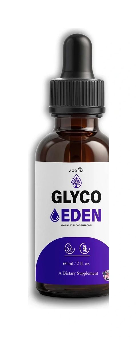 GlycoEden 60 ml / 2 fl oz amber glass dropper bottle, front label