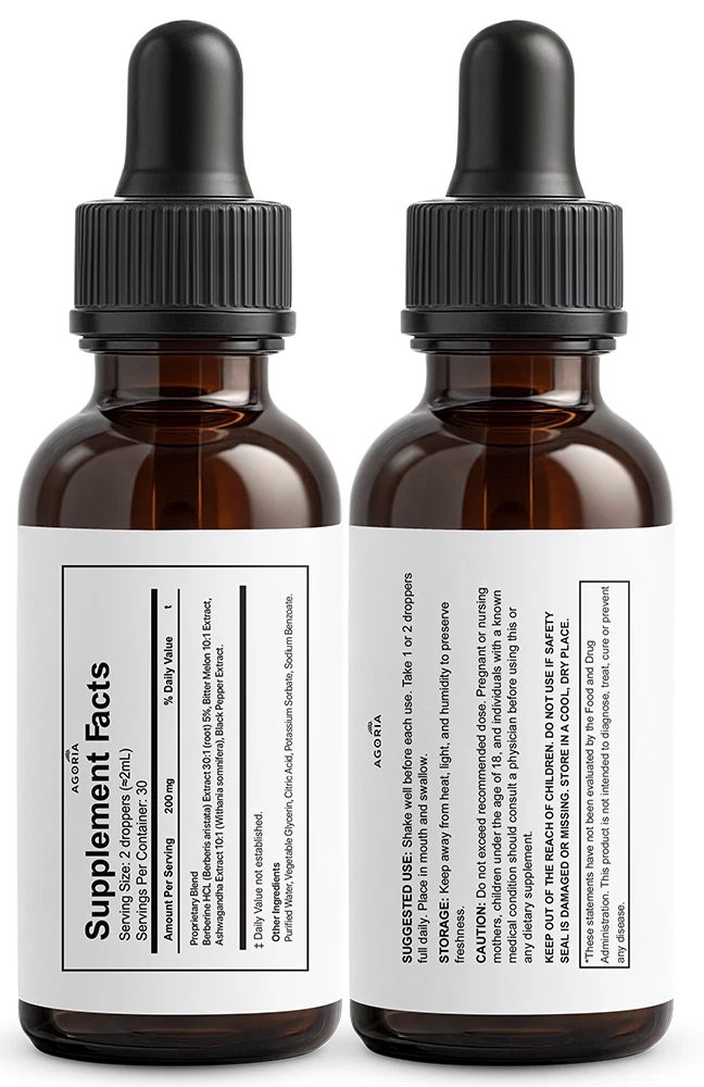 Back of the GlycoEden bottle showing the Supplement Facts panel and the directions panel